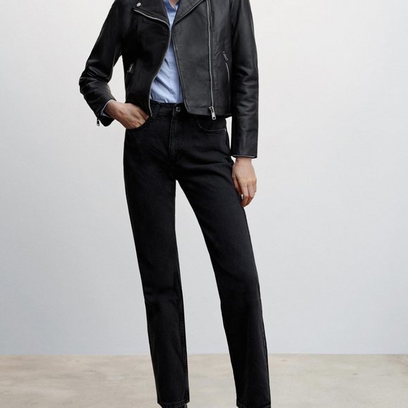 Leather Moto Jacket from Mango - Picture 8 of 12